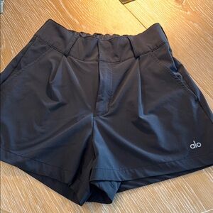 ALO Yoga Black Athletic Shorts with Elastic Waistband